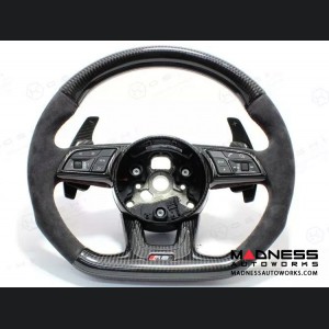 Audi RS4 Steering Wheel Upper Part - Carbon Fiber 